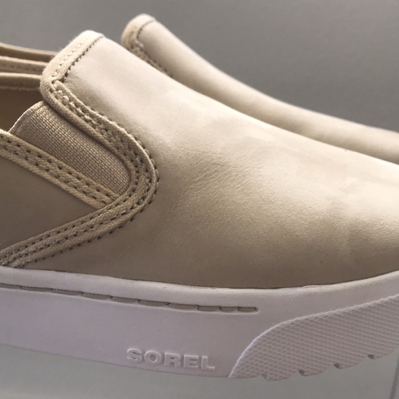 SOREL Campsneak Suede Platform Slip-on Sneakers - Picture 10 of 11